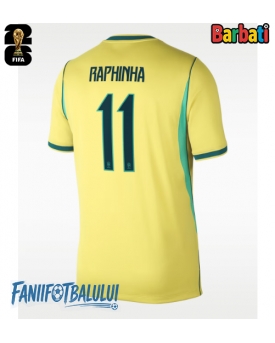 Brazilia Raphinha Belloli #11 Tricou Fotbal Replică Mondial 2026 Barbati Acasa